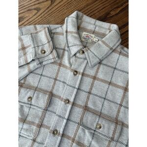 Faherty Brand Men's Medium Legend Sweater Plaid Long Sleeve Flannel Shirt